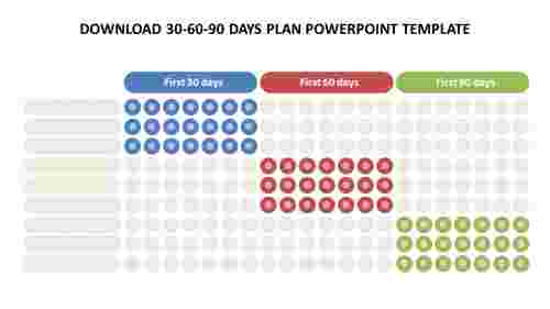 Download 30-60-90 days plan powerpoint template